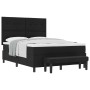 Cama con Somier y Colchón Negro 140x200 cm Tela de , Camas y somieres - Ref: Foro24-3344074, Precio: 549,59 €, Descuento: %