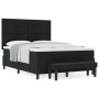Cama con Somier y Colchón Negro 140x200 cm Tela de , Camas y somieres - Ref: Foro24-3344074, Precio: 549,59 €, Descuento: %
