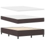 Cama con Box Spring con Colchón y Bancó Marrón Oscuro 140x200 cm Tela de , Camas y somieres - Ref: Foro24-3344075, Precio: 54...