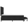 Cama con Somier y Colchón Negro 140x200 cm Tela de , Camas y somieres - Ref: Foro24-3344074, Precio: 549,59 €, Descuento: %