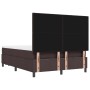 Cama con Box Spring con Colchón y Bancó Marrón Oscuro 140x200 cm Tela de , Camas y somieres - Ref: Foro24-3344075, Precio: 54...