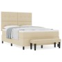 Cama con Base de Resortes con Colchón y Banco Crema 140x200 cm Tela de , Camas y somieres - Ref: Foro24-3344077, Precio: 560,...