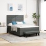 Cama Con Somier con Colchón & Banco Gris Oscuro 160x200 cm Tela de , Camas y somieres - Ref: Foro24-3344080, Precio: 617,78 €...