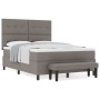 Cama Box Spring con Colchón y Banco Taupe 160x200 cm Tela de , Camas y somieres - Ref: Foro24-3344083, Precio: 630,76 €, Desc...