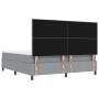 Cama de muelles con colchón y banco gris claro 180x200 cm tela de , Camas y somieres - Ref: Foro24-3344086, Precio: 657,10 €,...