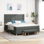 Cama Box Spring con Colchón y Banco Gris Oscuro 180x200 cm Tela de , Camas y somieres - Ref: Foro24-3344087, Precio: 683,82 €...