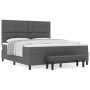 Cama Box Spring con Colchón y Banco Gris Oscuro 180x200 cm Tela de , Camas y somieres - Ref: Foro24-3344087, Precio: 683,82 €...