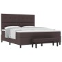 Cama con somier y colchón & banco marrón oscuro 180x200 cm Tela de , Camas y somieres - Ref: Foro24-3344089, Precio: 669,58 €...