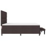 Cama con somier y colchón & banco marrón oscuro 180x200 cm Tela de , Camas y somieres - Ref: Foro24-3344089, Precio: 669,58 €...