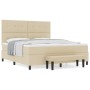 Cama Box Spring con Colchón y Banco Color Crema 180x200 cm Tela de , Camas y somieres - Ref: Foro24-3344091, Precio: 679,29 €...