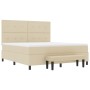 Cama Box Spring con Colchón y Banco Color Crema 180x200 cm Tela de , Camas y somieres - Ref: Foro24-3344091, Precio: 679,29 €...