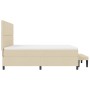Cama Box Spring con Colchón y Banco Color Crema 180x200 cm Tela de , Camas y somieres - Ref: Foro24-3344091, Precio: 679,29 €...