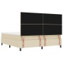 Cama Box Spring con Colchón y Banco Color Crema 180x200 cm Tela de , Camas y somieres - Ref: Foro24-3344091, Precio: 679,29 €...
