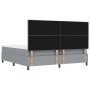 Cama con Muelles, Colchón y Banco Gris Claro 200x200 cm Tela de , Camas y somieres - Ref: Foro24-3344093, Precio: 844,68 €, D...