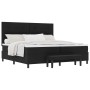 Cama con Base y Colchón Negra 200x200 cm Tela de , Camas y somieres - Ref: Foro24-3344095, Precio: 770,62 €, Descuento: %
