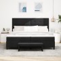 Cama con Base y Colchón Negra 200x200 cm Tela de , Camas y somieres - Ref: Foro24-3344095, Precio: 770,62 €, Descuento: %