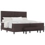 Cama con Box Spring con Colchón y Banco Marrón Oscuro 200x200 cm Tela de , Camas y somieres - Ref: Foro24-3344096, Precio: 78...