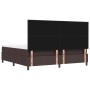 Cama con Box Spring con Colchón y Banco Marrón Oscuro 200x200 cm Tela de , Camas y somieres - Ref: Foro24-3344096, Precio: 78...