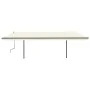 Toldo retráctil automático con postes crema 6x3 m de vidaXL, Toldos - Ref: Foro24-3070207, Precio: 693,51 €, Descuento: %