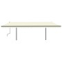 Toldo retráctil automático con postes crema 6x3 m de vidaXL, Toldos - Ref: Foro24-3070207, Precio: 659,58 €, Descuento: %