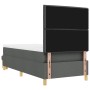Cama con Somier y Banco Gris Oscuro 90x200 cm Tela de , Camas y somieres - Ref: Foro24-3344192, Precio: 400,86 €, Descuento: %