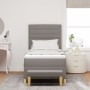 Cama con Somier con Colchón y Banco Taupe 90x200 cm Tela de , Camas y somieres - Ref: Foro24-3344195, Precio: 409,49 €, Descu...