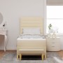 Cama con Somier con Colchón y Banco Crema 90x200 cm Tela de , Camas y somieres - Ref: Foro24-3344196, Precio: 354,47 €, Descu...