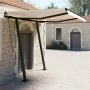 Toldo automático retráctil con postes color crema 3x2,5 m de vidaXL, Toldos - Ref: Foro24-3070107, Precio: 409,33 €, Descuent...