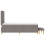 Cama Box Spring con Colchón y Banco Taupe 100x200 cm Tela de , Camas y somieres - Ref: Foro24-3344202, Precio: 411,33 €, Desc...