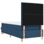 Cama con base de resortes con colchón y banco azul 100x200 cm tela de , Camas y somieres - Ref: Foro24-3344204, Precio: 382,6...