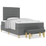 Cama con Box Spring y Banco Gris Oscuro 120x200 cm Tela de , Camas y somieres - Ref: Foro24-3344213, Precio: 433,60 €, Descue...