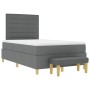 Cama con Box Spring y Banco Gris Oscuro 120x200 cm Tela de , Camas y somieres - Ref: Foro24-3344213, Precio: 433,60 €, Descue...