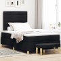 Cama Box Spring con Colchón y Banco Negro 120x200 cm Tela de , Camas y somieres - Ref: Foro24-3344214, Precio: 450,39 €, Desc...