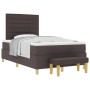 Cama Box Spring con Colchón y Banco Marrón Oscuro 120x200 cm Tela de , Camas y somieres - Ref: Foro24-3344215, Precio: 437,43...
