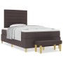 Cama Box Spring con Colchón y Banco Marrón Oscuro 120x200 cm Tela de , Camas y somieres - Ref: Foro24-3344215, Precio: 437,43...