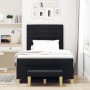 Cama Box Spring con Colchón y Banco Negro 120x200 cm Tela de , Camas y somieres - Ref: Foro24-3344214, Precio: 450,39 €, Desc...