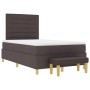 Cama Box Spring con Colchón y Banco Marrón Oscuro 120x200 cm Tela de , Camas y somieres - Ref: Foro24-3344215, Precio: 437,43...