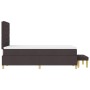 Cama Box Spring con Colchón y Banco Marrón Oscuro 120x200 cm Tela de , Camas y somieres - Ref: Foro24-3344215, Precio: 437,43...