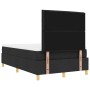 Cama Box Spring con Colchón y Banco Negro 120x200 cm Tela de , Camas y somieres - Ref: Foro24-3344214, Precio: 450,39 €, Desc...