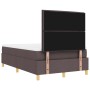 Cama Box Spring con Colchón y Banco Marrón Oscuro 120x200 cm Tela de , Camas y somieres - Ref: Foro24-3344215, Precio: 437,43...