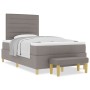 Estructura de Cama con Colchón Juego de 2 Taupe Tela 120 x 200 cm de , Camas y somieres - Ref: Foro24-3344216, Precio: 451,64...