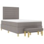 Estructura de Cama con Colchón Juego de 2 Taupe Tela 120 x 200 cm de , Camas y somieres - Ref: Foro24-3344216, Precio: 451,64...
