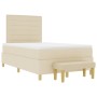 Cama de Somier con Colchón y Banco Crema 120x200 cm Tela de , Camas y somieres - Ref: Foro24-3344217, Precio: 460,37 €, Descu...