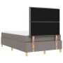 Estructura de Cama con Colchón Juego de 2 Taupe Tela 120 x 200 cm de , Camas y somieres - Ref: Foro24-3344216, Precio: 451,64...