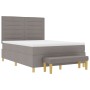 Cama Box Spring con Colchón & Banco Taupe 140x190 cm Tela de , Camas y somieres - Ref: Foro24-3344223, Precio: 556,18 €, Desc...