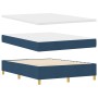 Cama con Base de Muelles con Colchón y Banco Azul 140x190 cm Tela de , Camas y somieres - Ref: Foro24-3344225, Precio: 565,34...