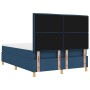 Cama con Base de Muelles con Colchón y Banco Azul 140x190 cm Tela de , Camas y somieres - Ref: Foro24-3344225, Precio: 565,34...