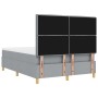 Cama Box Spring con Colchón y Banco Gris Claro 140x200 cm Tela de , Camas y somieres - Ref: Foro24-3344226, Precio: 549,00 €,...