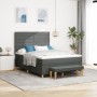 Cama con Base con Colchón y Banco Gris Oscuro 140x200 cm Tela de , Camas y somieres - Ref: Foro24-3344227, Precio: 545,78 €, ...