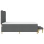 Cama con Base con Colchón y Banco Gris Oscuro 140x200 cm Tela de , Camas y somieres - Ref: Foro24-3344227, Precio: 545,78 €, ...